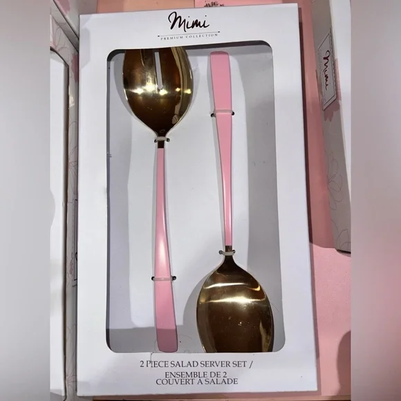 Pink and Gold silverware